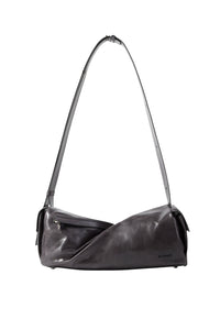 Labauletto twisted leather shoulder bag - Grey