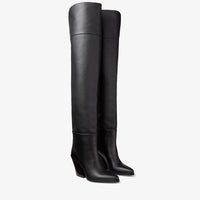 Cuissardes Maceo 85 en cuir - Black