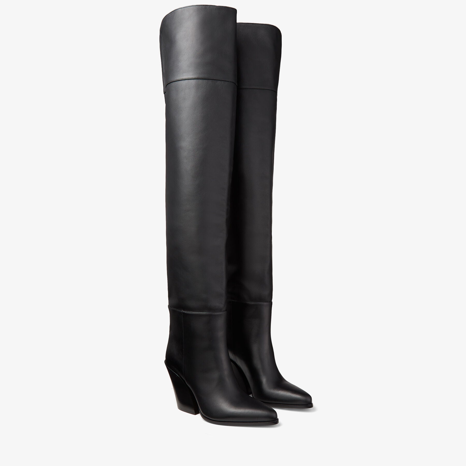Cuissardes Maceo 85 en cuir - Black