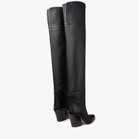 Cuissardes Maceo 85 en cuir - Black