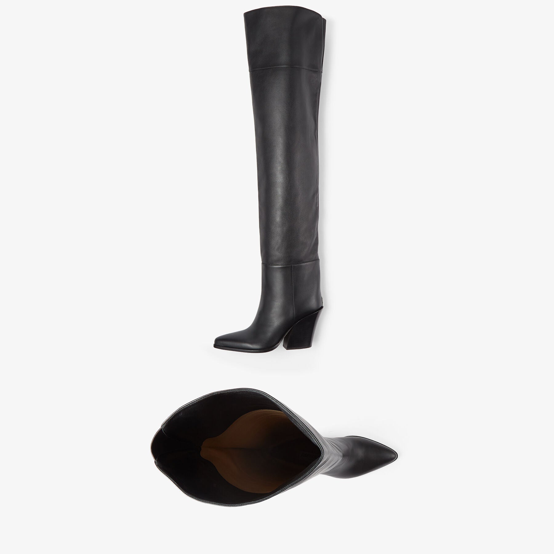 Cuissardes Maceo 85 en cuir - Black