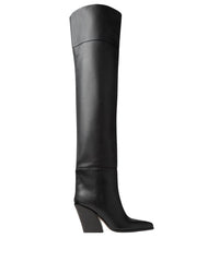 Cuissardes Maceo 85 en cuir - Black