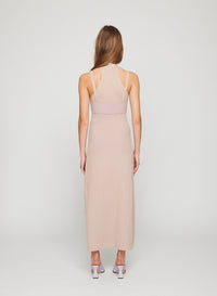Robe longue Macon côtelée - Lilac Melangé