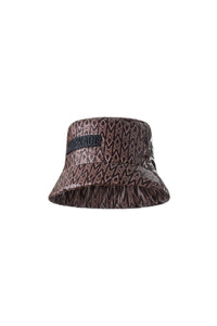 Bob Maddy with monogrammed print in lightweight down - Coffee