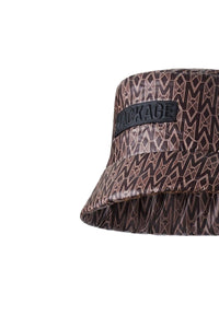 Bob Maddy with monogrammed print in lightweight down - Coffee