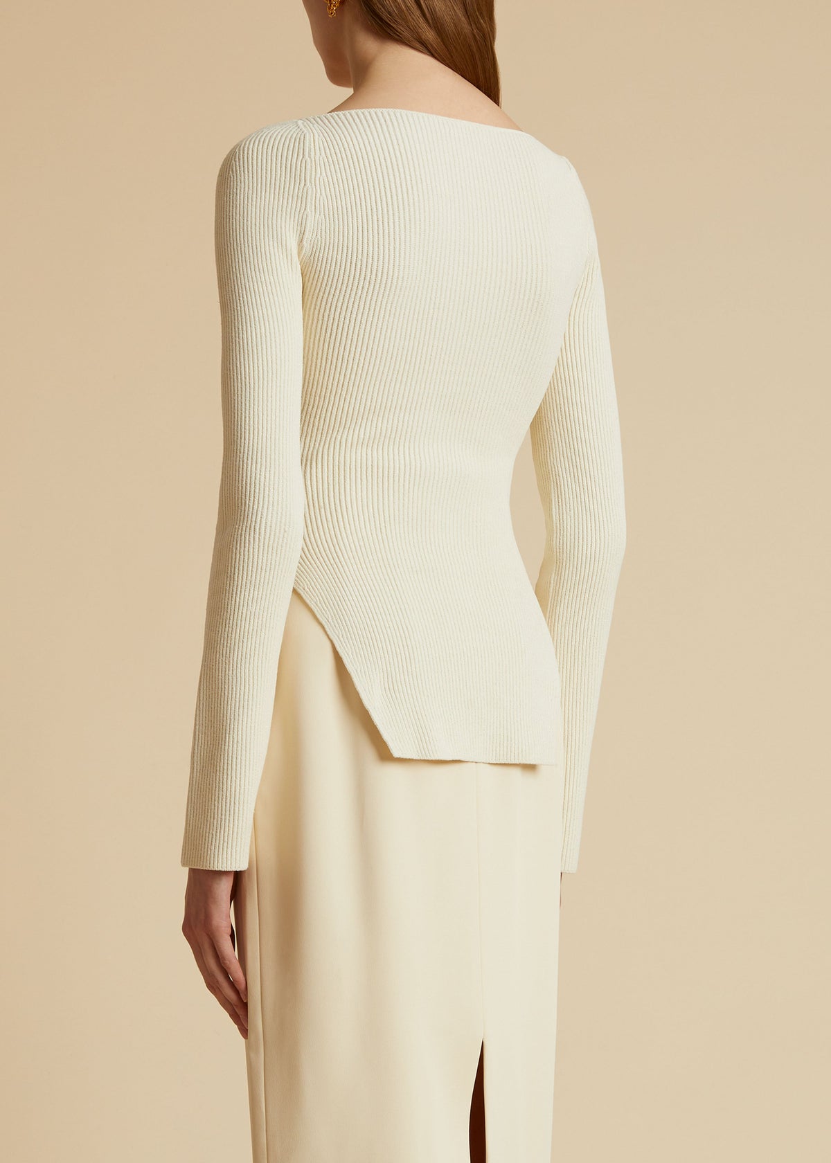 Cream The Maddy Top In Ivory - Cream