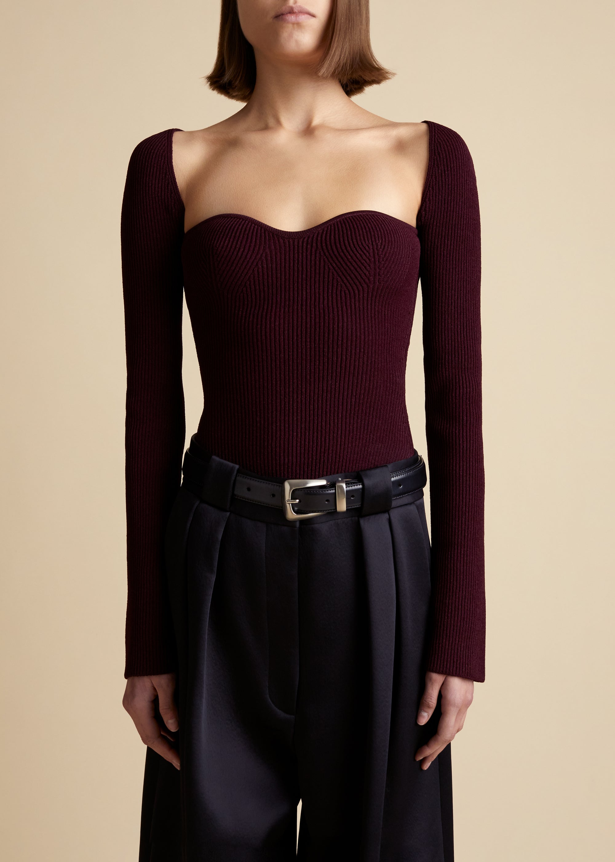 Maddy top - Merlot