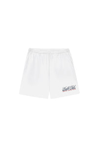 Short Made In USA à taille élastique - White