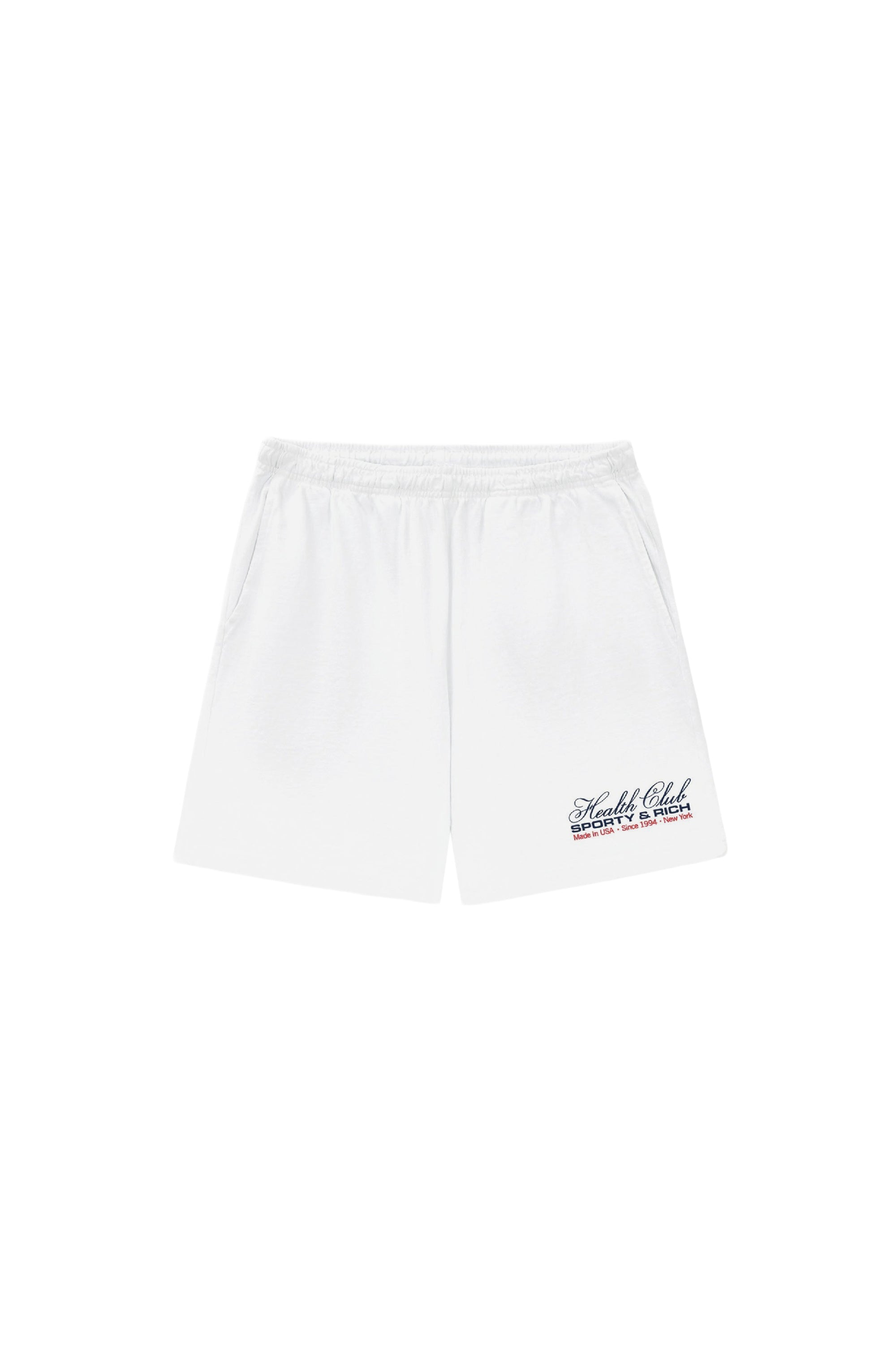 Short Made In USA à taille élastique - White