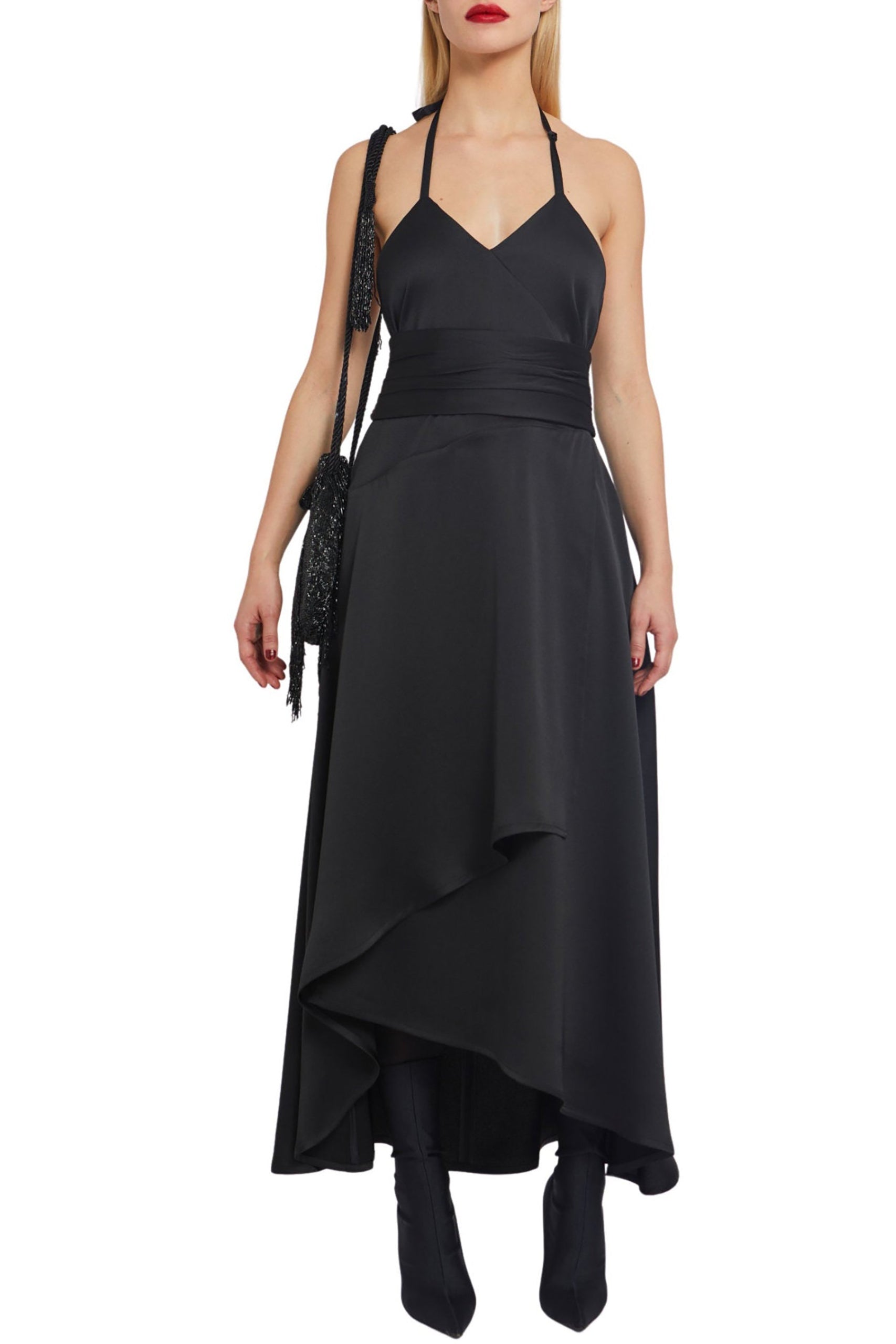 Robe Madeleine volantée - Black
