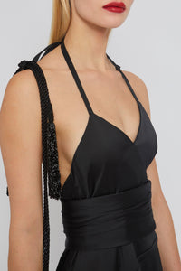Robe Madeleine volantée - Black