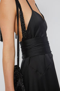 Robe Madeleine volantée - Black