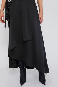 Robe Madeleine volantée - Black