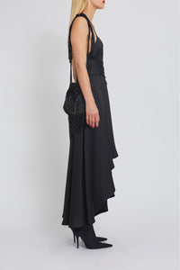 Robe Madeleine volantée - Black