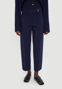 Madeleine wide-leg trousers - Midnight Blue
