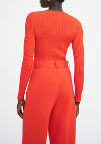 Pantalon large Madeleine - Red