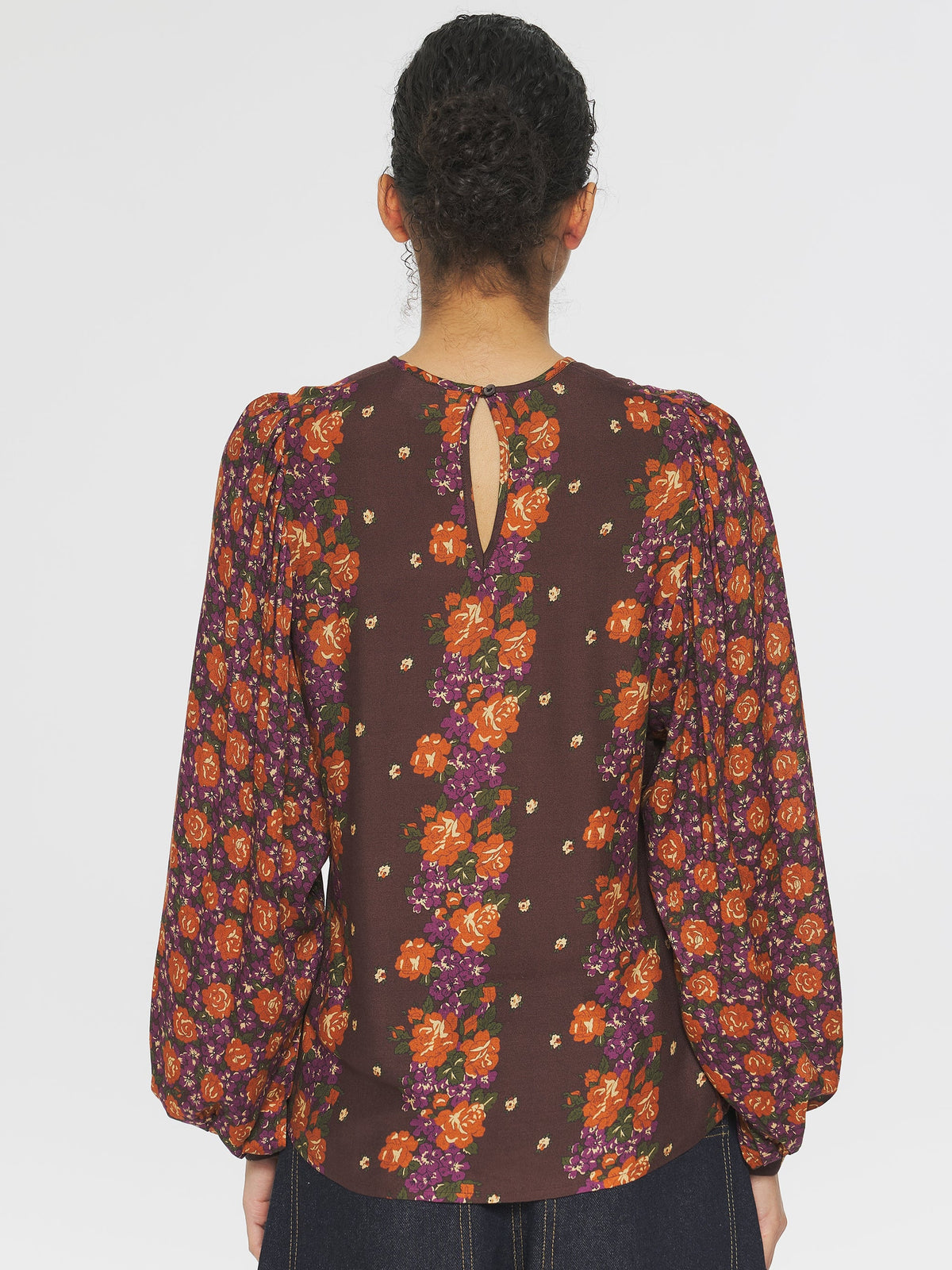 Blouse imprimée Magalie - Brown