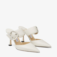 Magie 90 leather mules - Latte