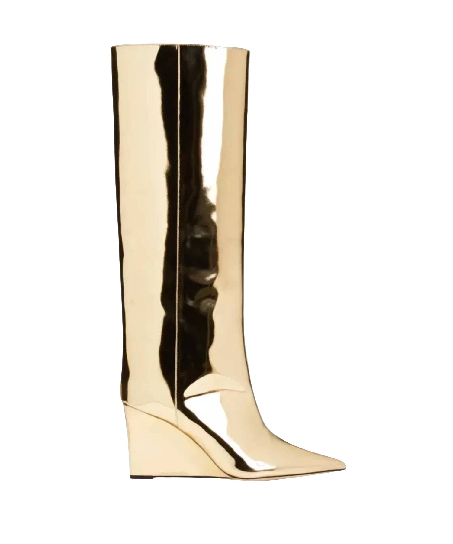 Blake mid high 85 leather boots - Gold