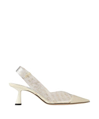 Slingbacks Liya 65 - Clear & Latte