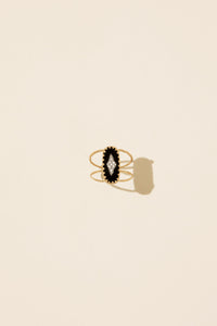 Bague Mahe en or rose sertie de diamant - Argent & Diamant