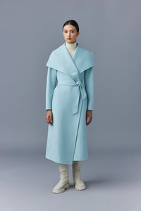 Manteau long Mai ceinturé en laine - Air