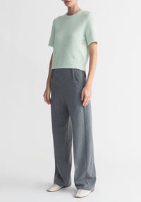 Maize wide-leg trousers - Steel