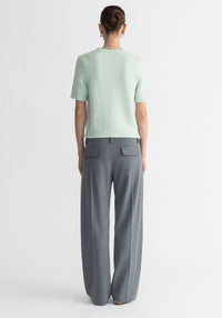 Maize wide-leg trousers - Steel