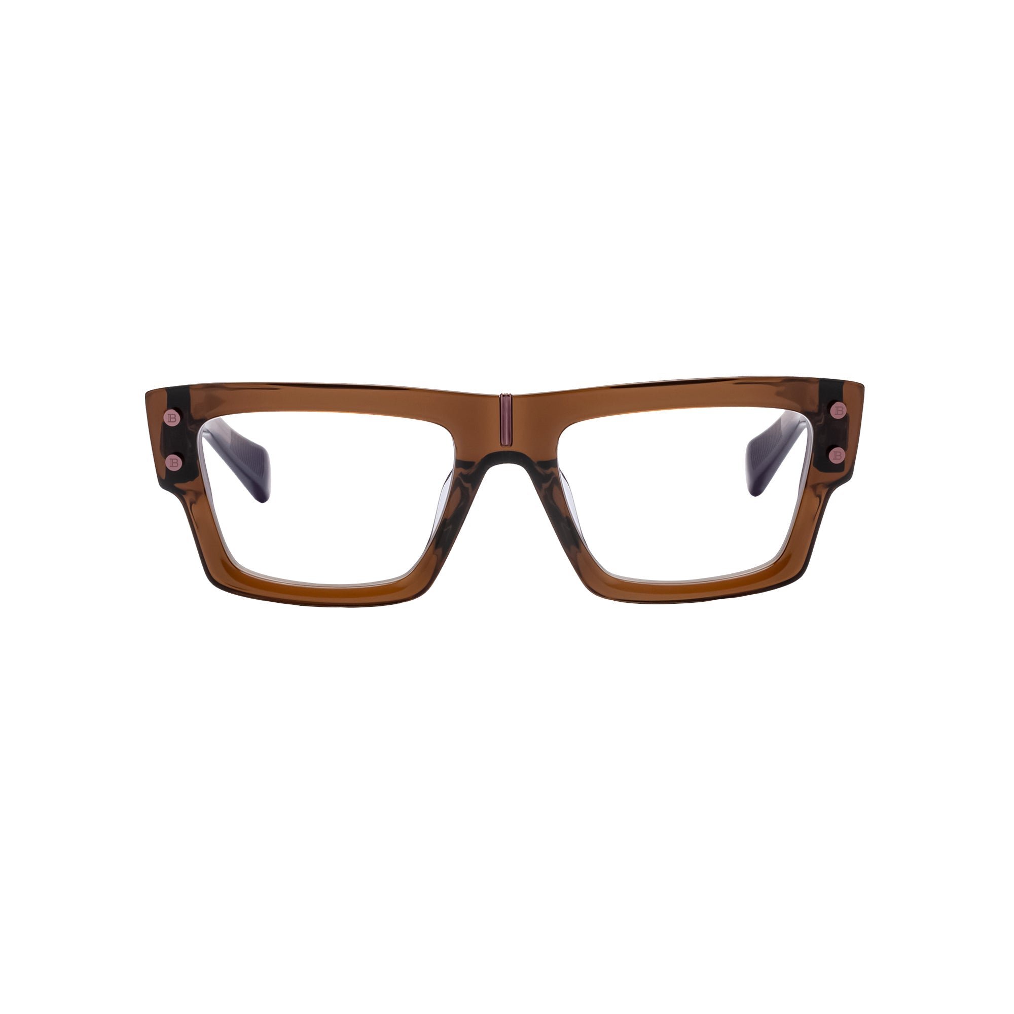 Leather Brown Brown MAJESTIC Lunettes de vue