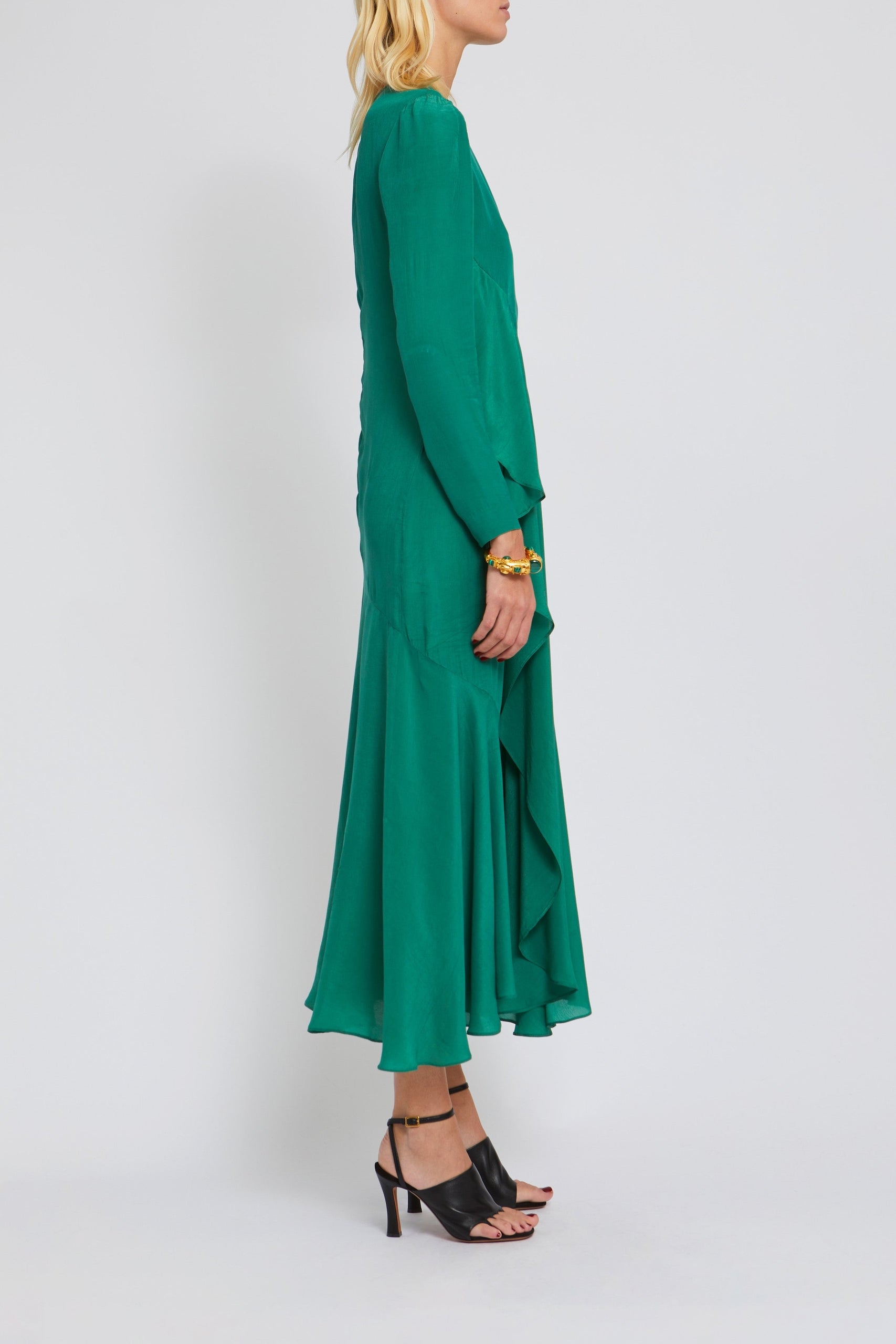 Robe Malou à volants - Burgundy