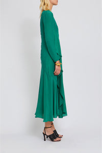 Robe Malou à volants - Green