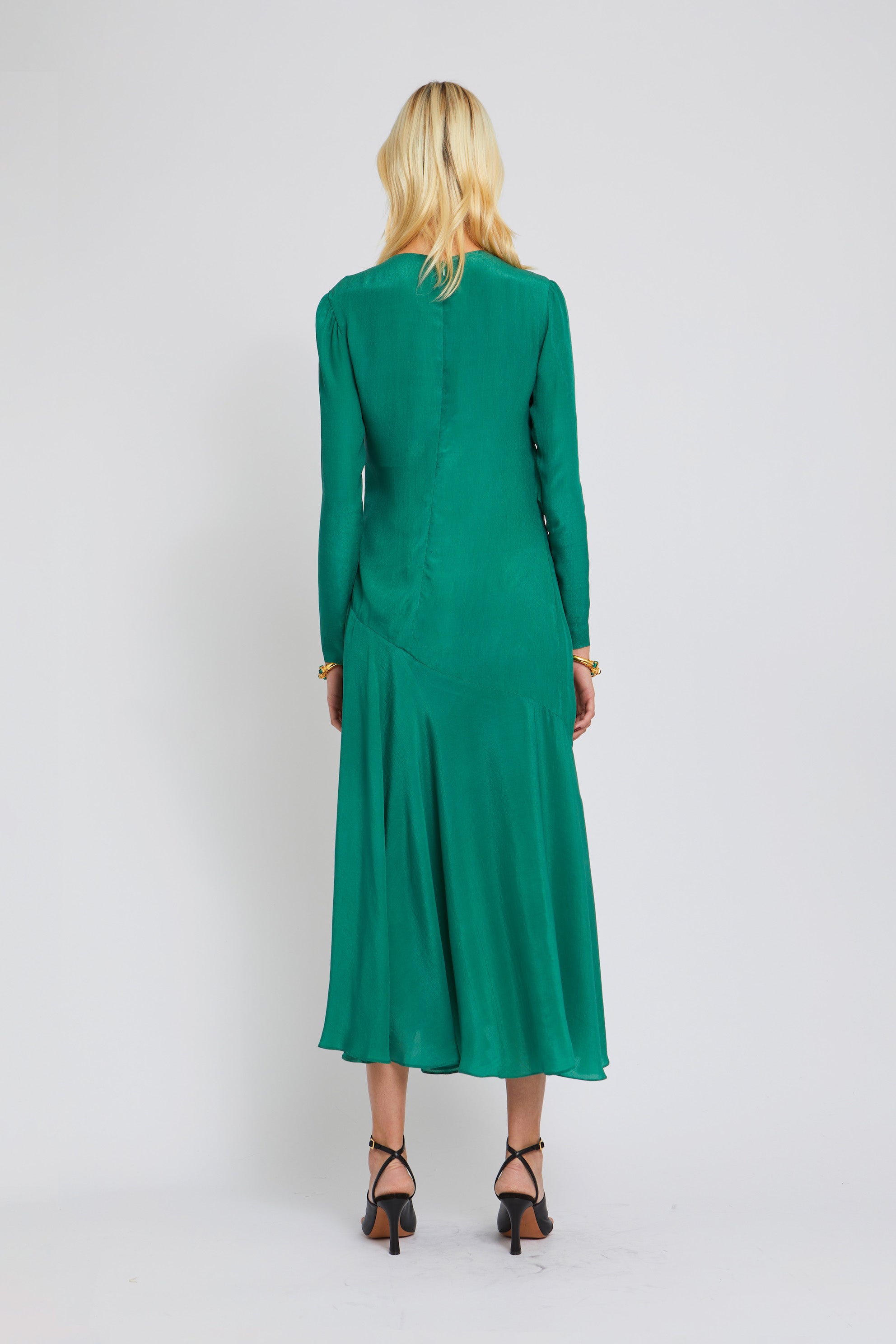 Robe Malou à volants - Green