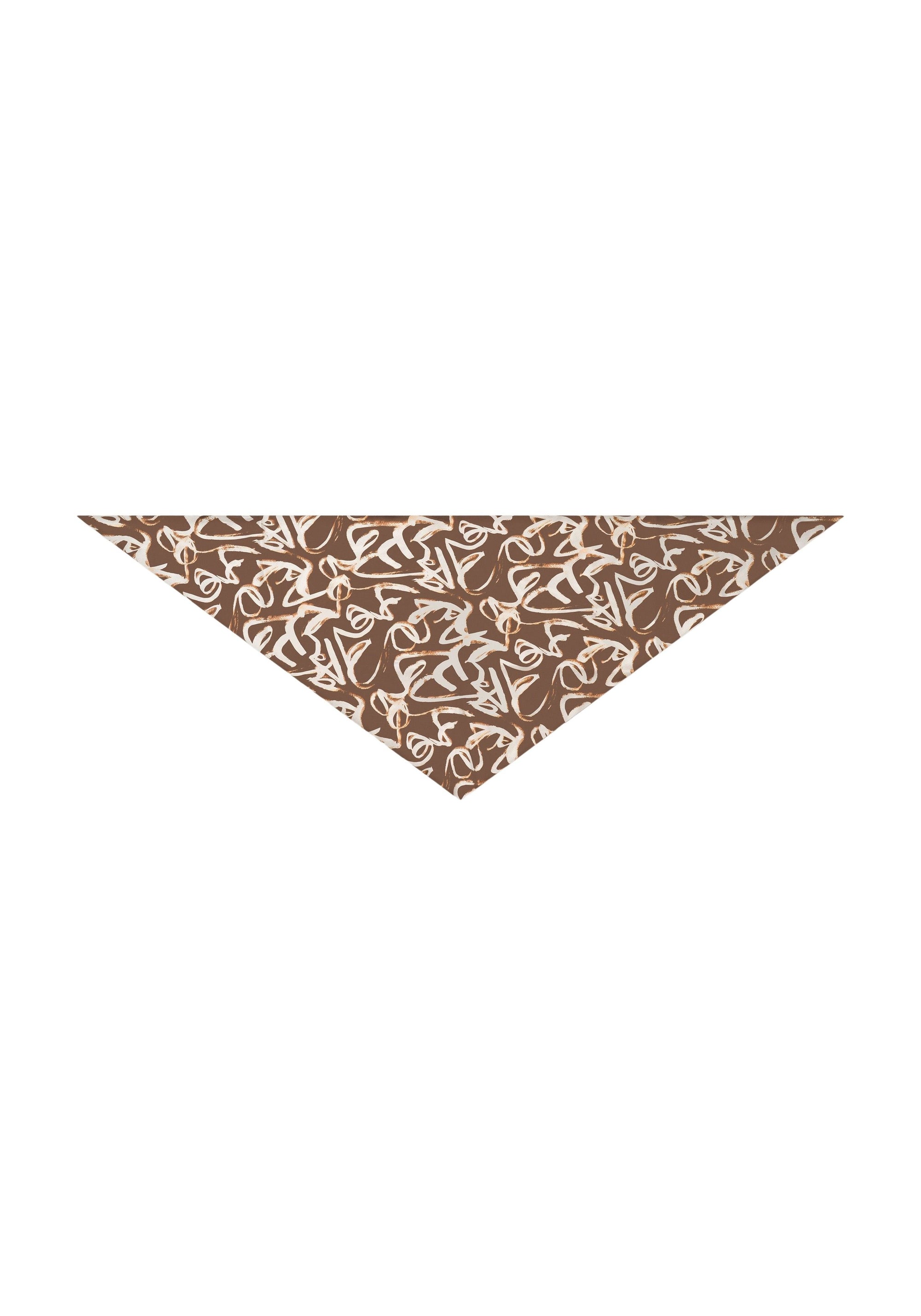 Foulard Maman monogramme en soie mélangée - Chocolate