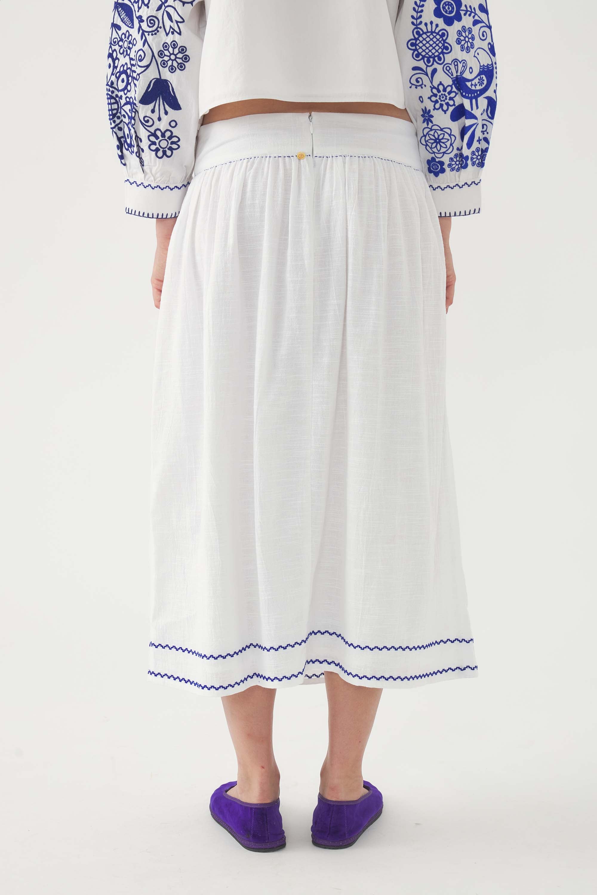BLUE MAMIE SKIRT