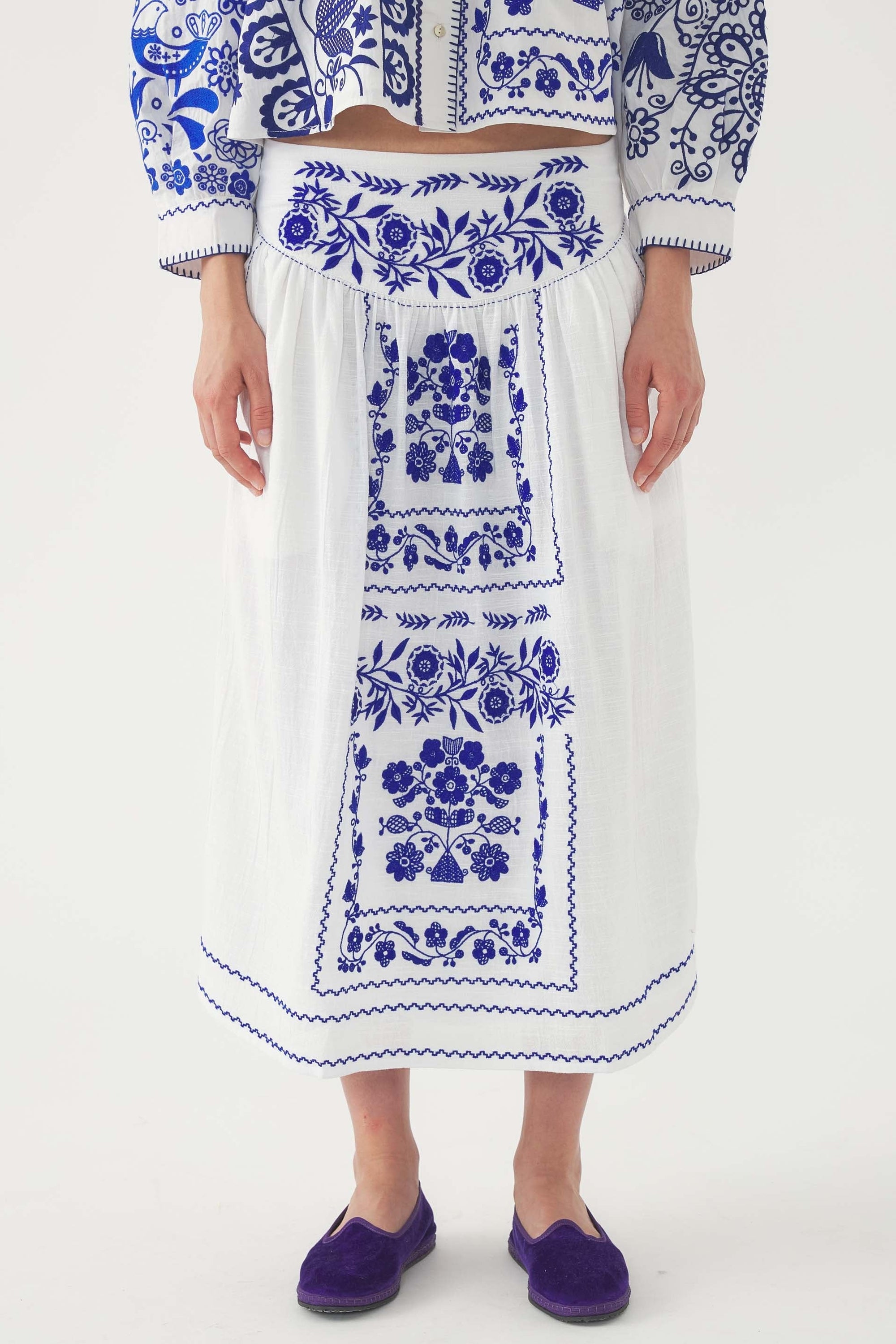 BLUE MAMIE SKIRT