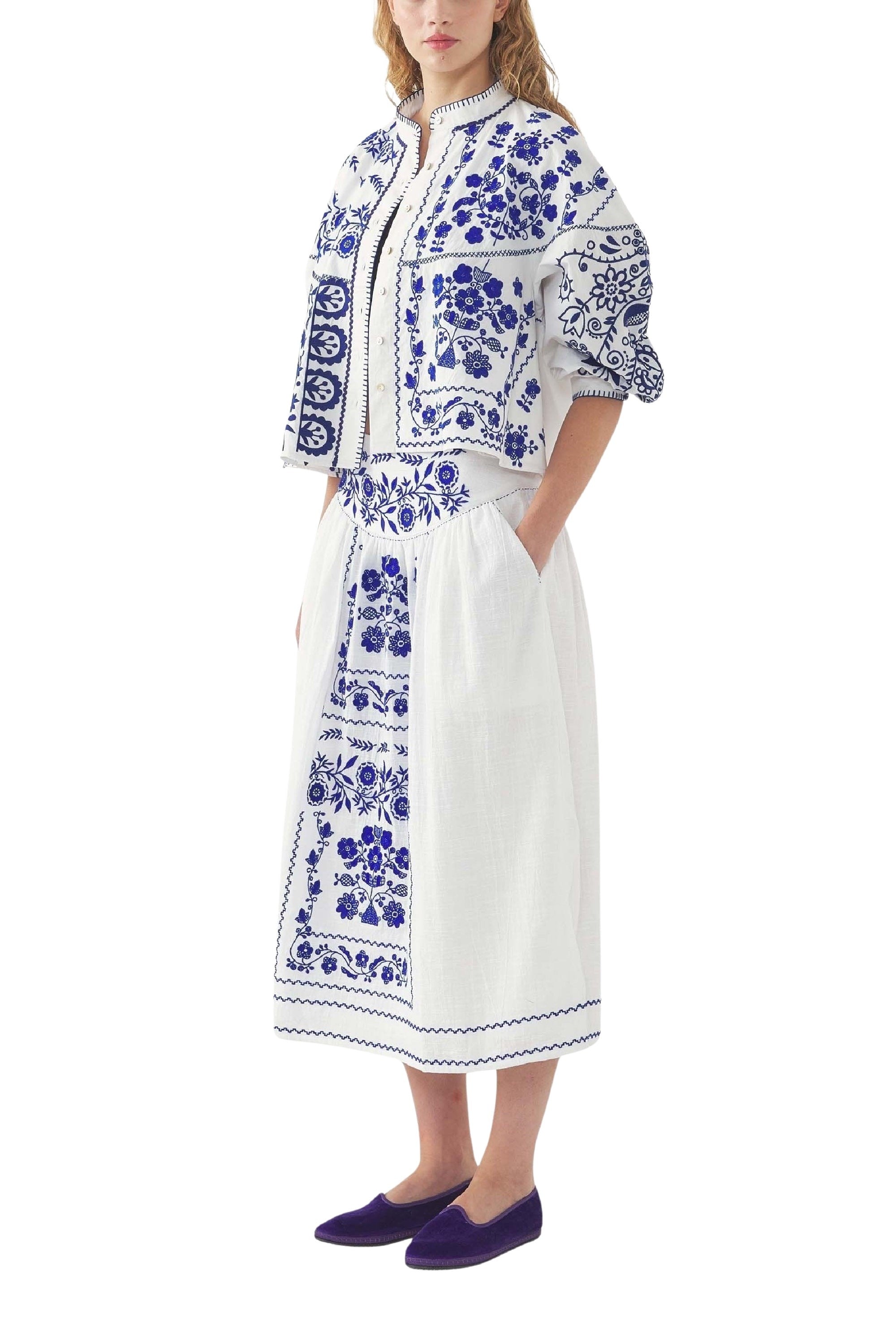 BLUE MAMIE SKIRT
