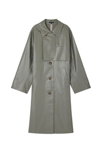 Dino cotton coated trench coat - Grey