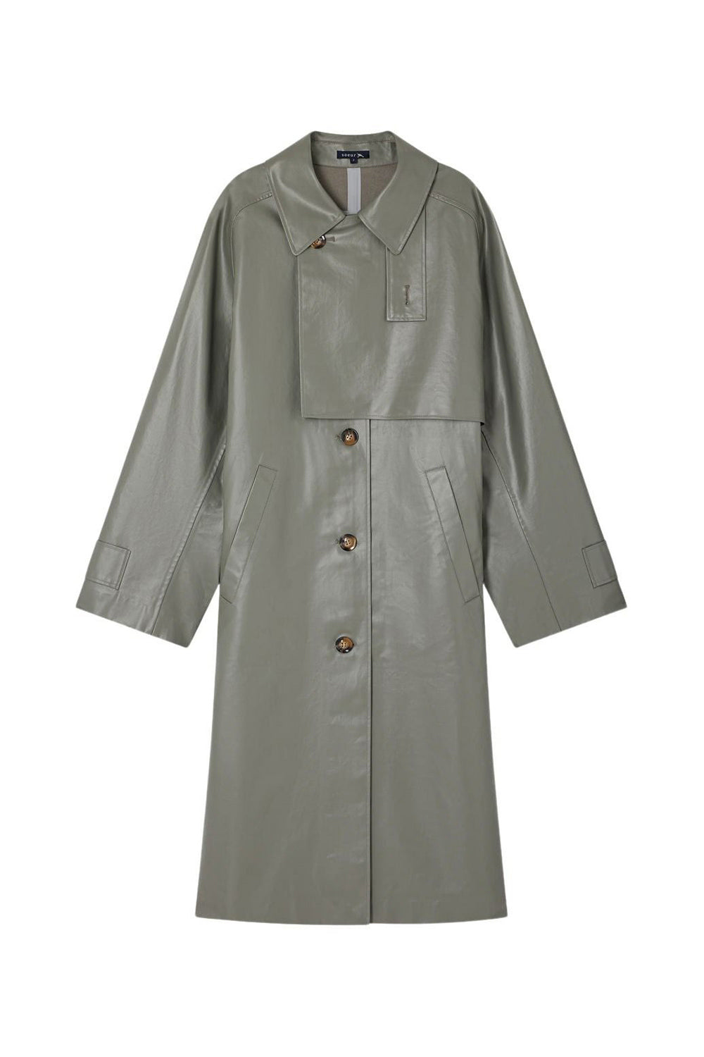 Dino cotton coated trench coat - Grey