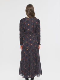 Robe longue imprimée Mani - Dark Blue