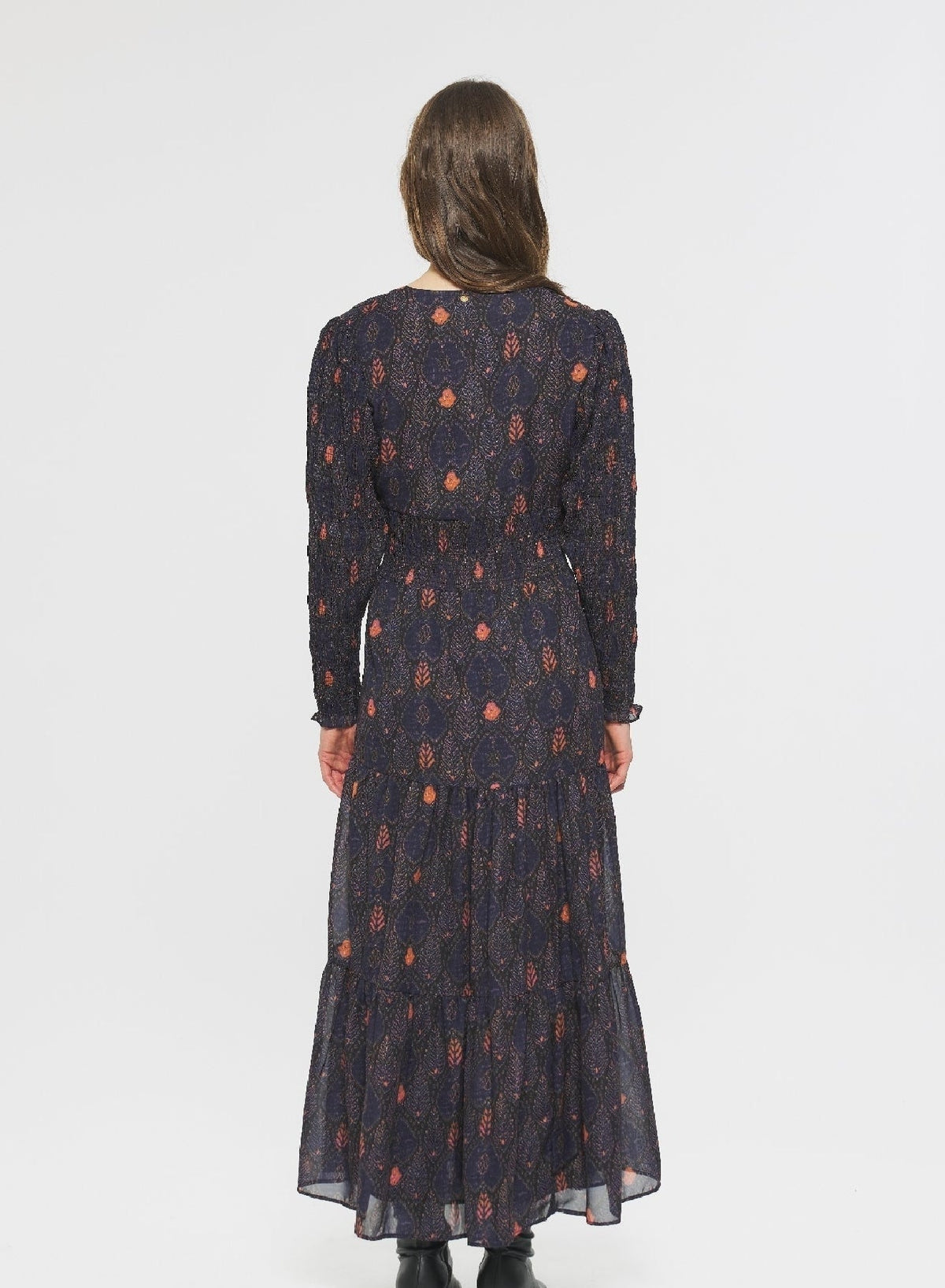Robe longue imprimée Mani - Dark Blue