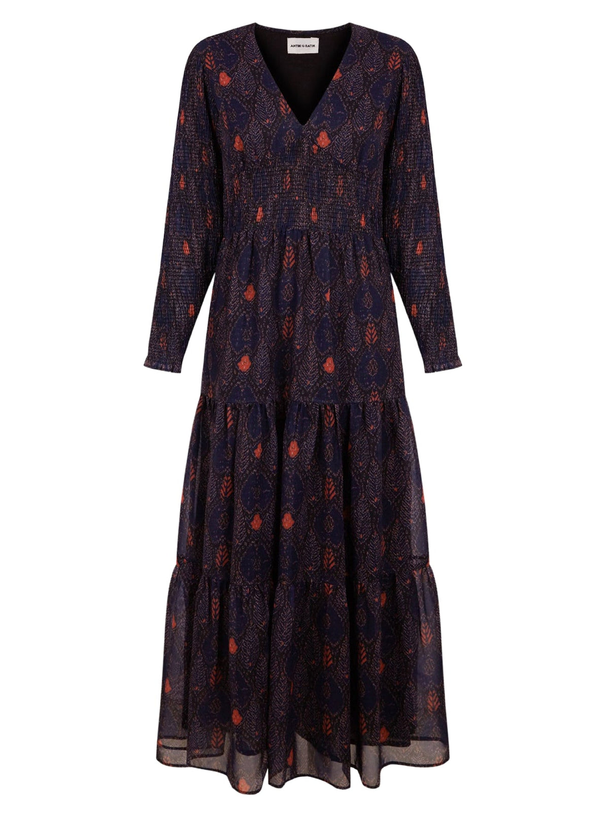 Robe longue imprimée Mani - Dark Blue
