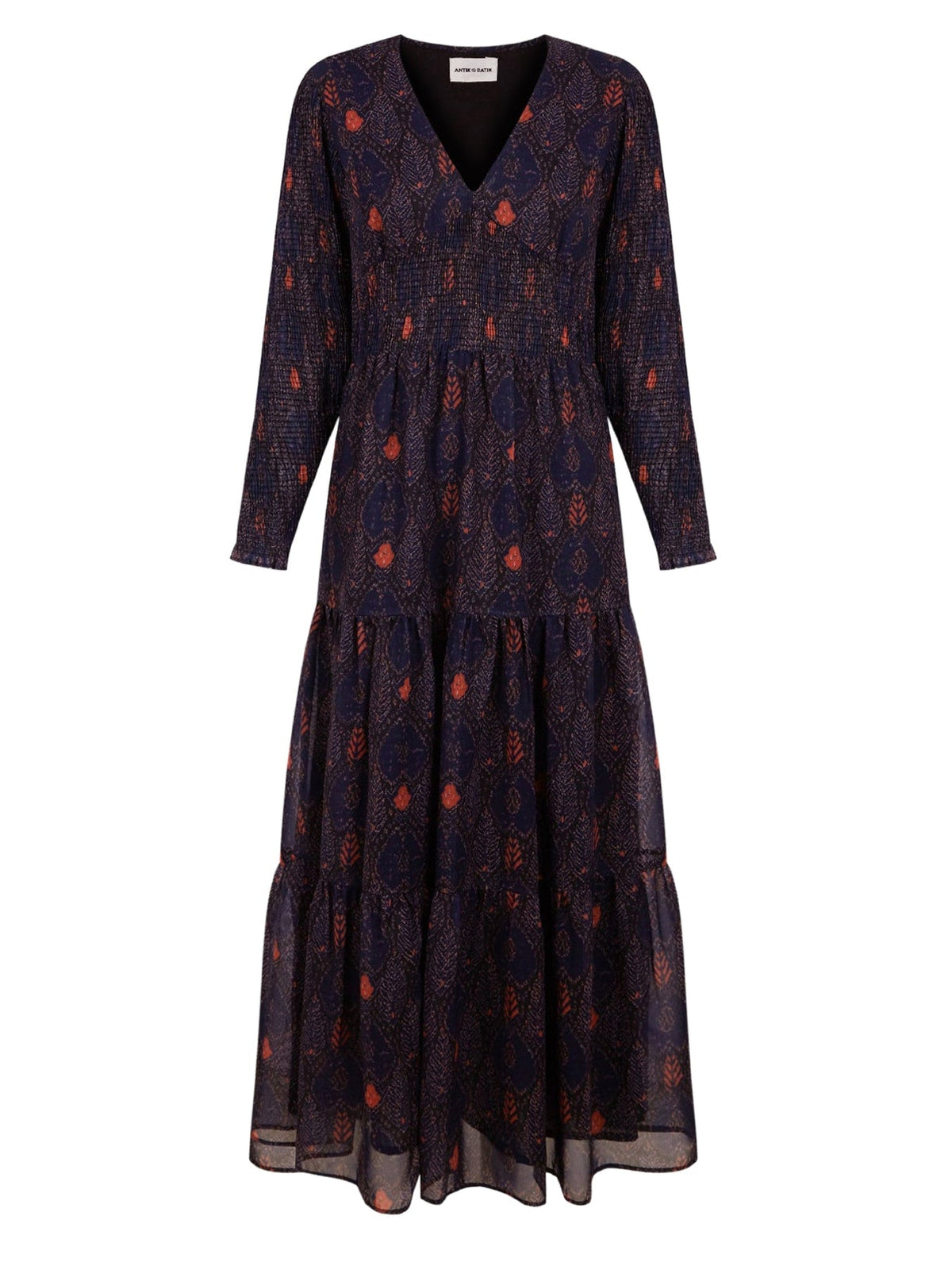 Robe longue imprimée Mani - Dark Blue