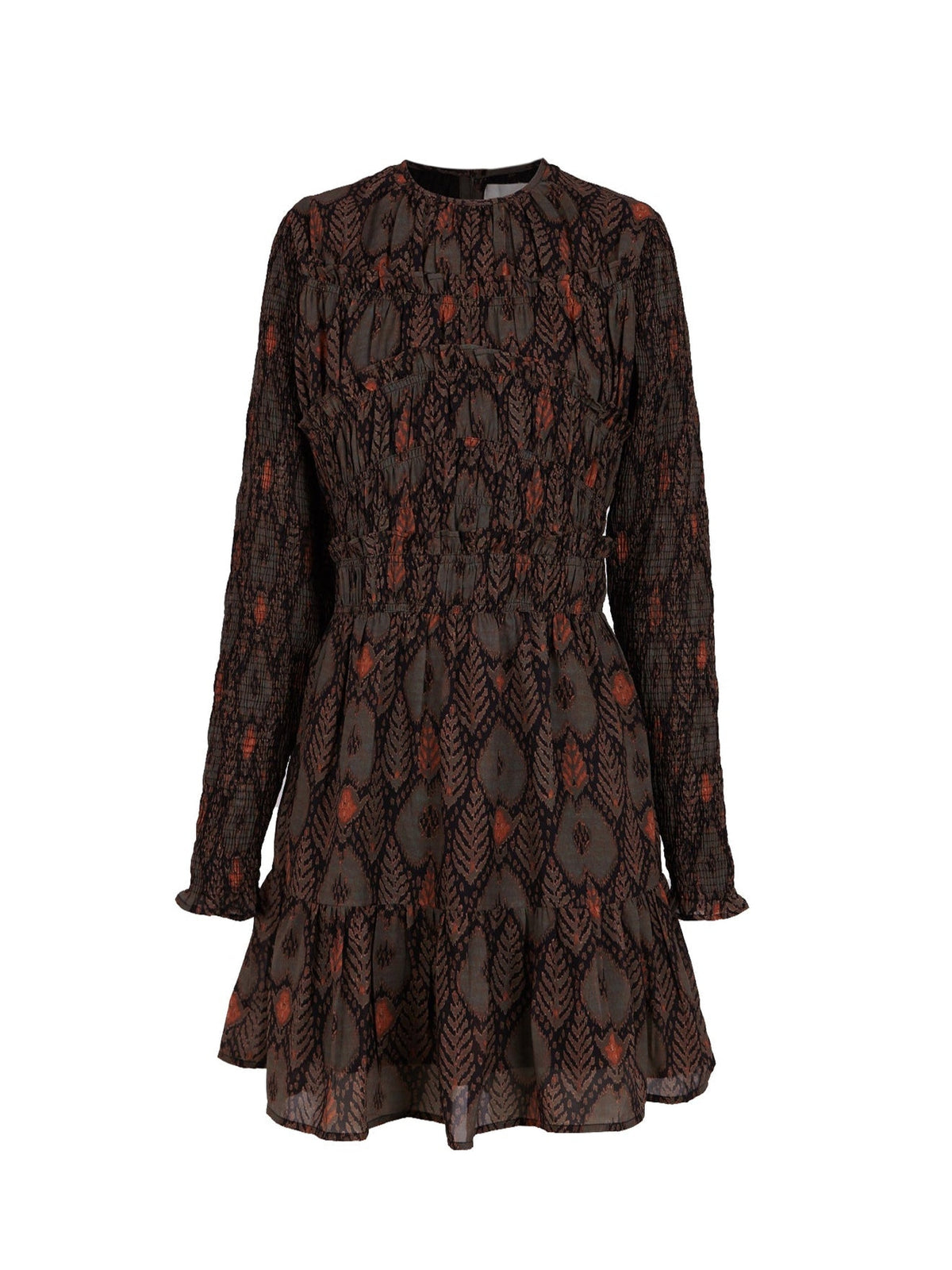 Robe courte imprimée Mani - Kaki