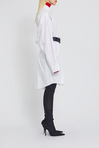 Robe chemise Maple à manches longues - White