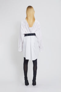 Robe chemise Maple à manches longues - White