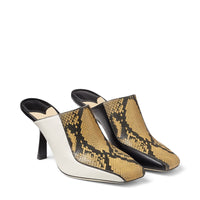 Marcel 85 leather mules - Black, Dijon & Latte