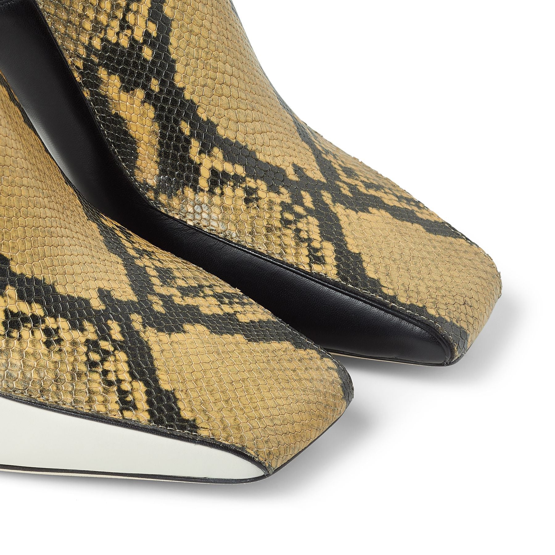 Marcel 85 leather mules - Black, Dijon & Latte