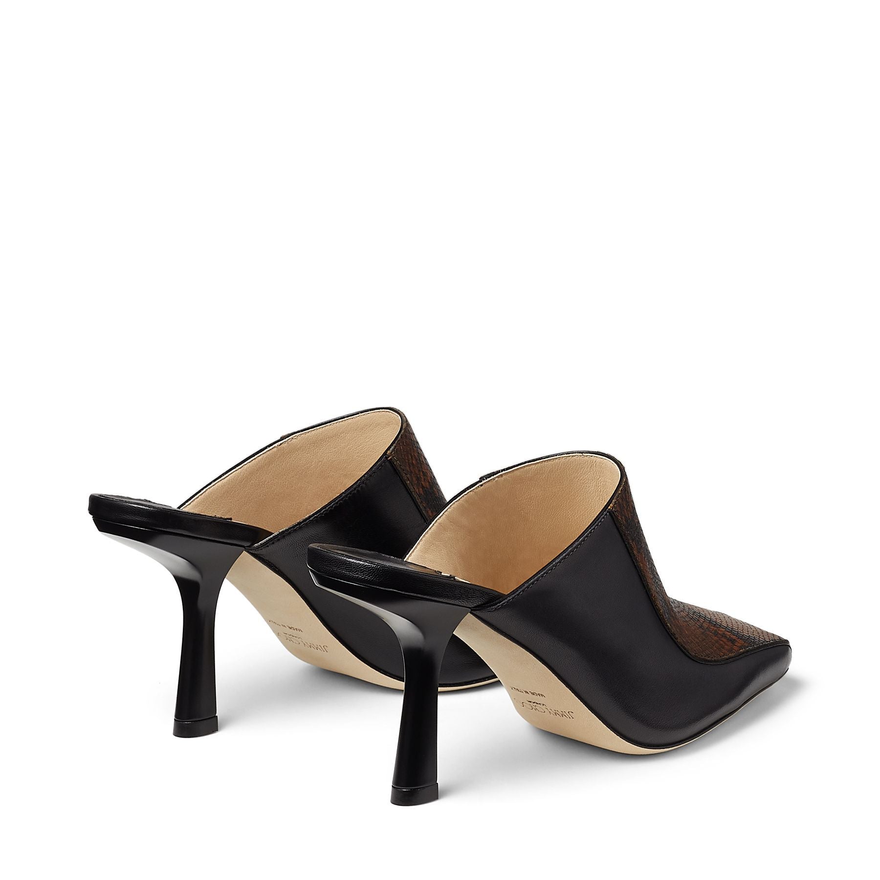 Mules Marcel 85 en cuir - Black, Cuoio & Dusk
