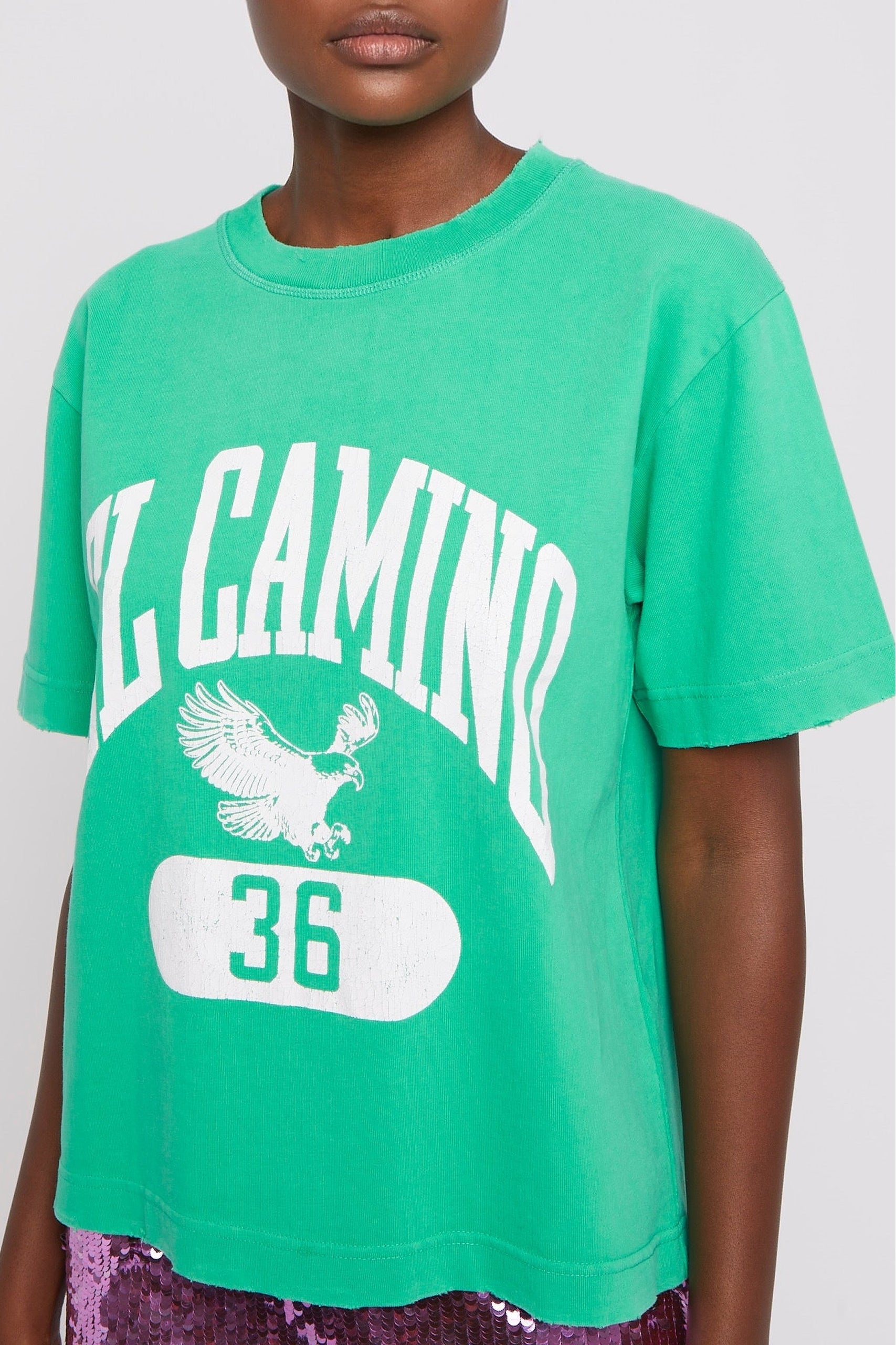 T-shirt Marcia à inscription - Green