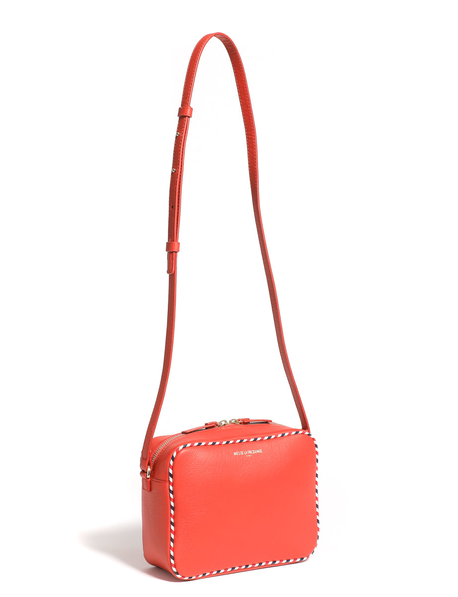 1qty NEW  / Sac bandoulière Marcia en cuir -  Red